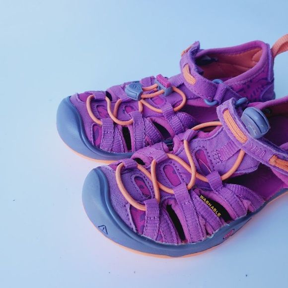 Keen Girl's Purple Moxie Tie Up Trail Outdoor Hiking Sandal Size US 11 - Picture 3 of 6